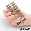 Zhengxiang factory customized gel nail stickers uv semi-cured nail polish glue hot stamping korean semi-cured nail art stickers wholesale