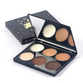 Meixier 3050 stereo brightening six-color contouring powder puff highlight shadow combination nose shadow silhouette