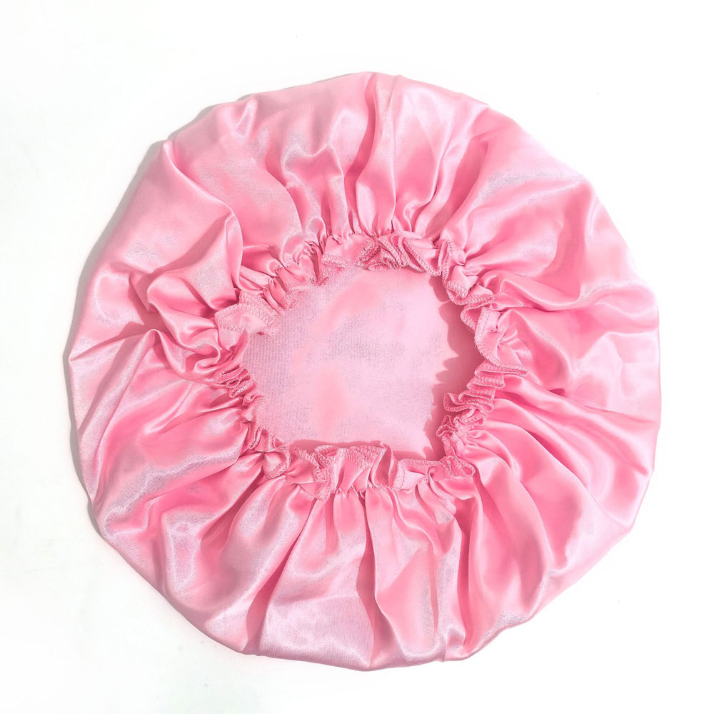 Manufacturer produces and wholesales single-layer shower caps that can be printed with logo, satin shower caps, wig packaging shower caps