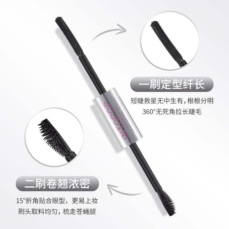 Intopop starry eyes double-ended mascara: lengthening, volumizing, curling, waterproof, smudge-proof, and long-lasting