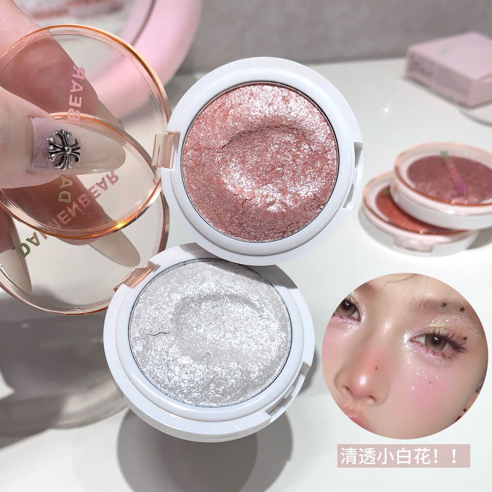 Makeup daimenbear clear and sparkling highlighter powder mochi mashed potatoes pearlescent diamond sparkling stereo brightening
