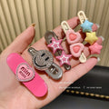 21-piece hair clip set: y2k sweet & cool dopamine metal rhinestone hair accessories for girls - cute hair clips, bang clips, and headbands