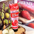 strawberry scrub 350g deep cleansing exfoliating cleansing chicken skin facial body scrub bath salt