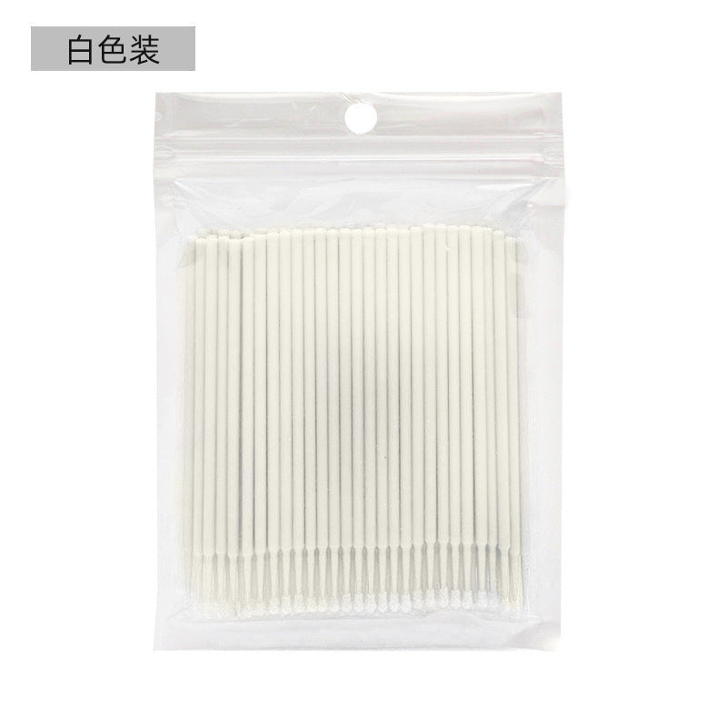 Cleaning swabs for eyelash extensions - quick removal, cleansing eye lashes, fine cotton lash makeup remover tool (specialized)