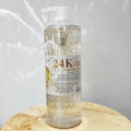 24k gold hexapeptide concentrated serum - firming & brightening essence 500ml - gold flake serum - professional salon grade