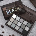 Capel 15-color dark knight eyeshadow palette - shimmer, matte, dark gray, deep shades - european & american smoky eye makeup