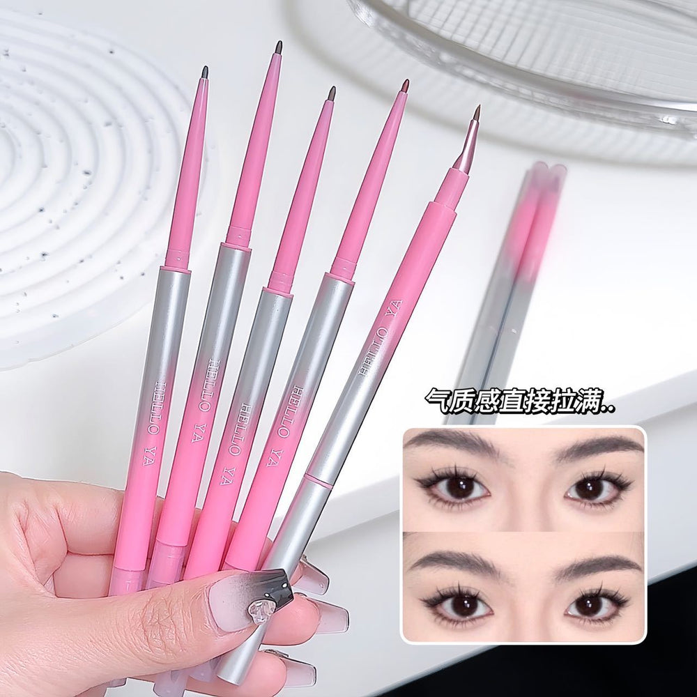 Hello ya folded angle eyeliner gel pen women's blade folded angle brush waterproof non-smudgeable double-ended eyeliner pen