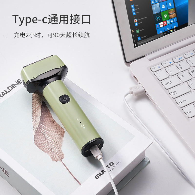 Hot-selling new electric reciprocating shaver, travel-friendly, fully washable, mini beard trimmer - wholesale available
