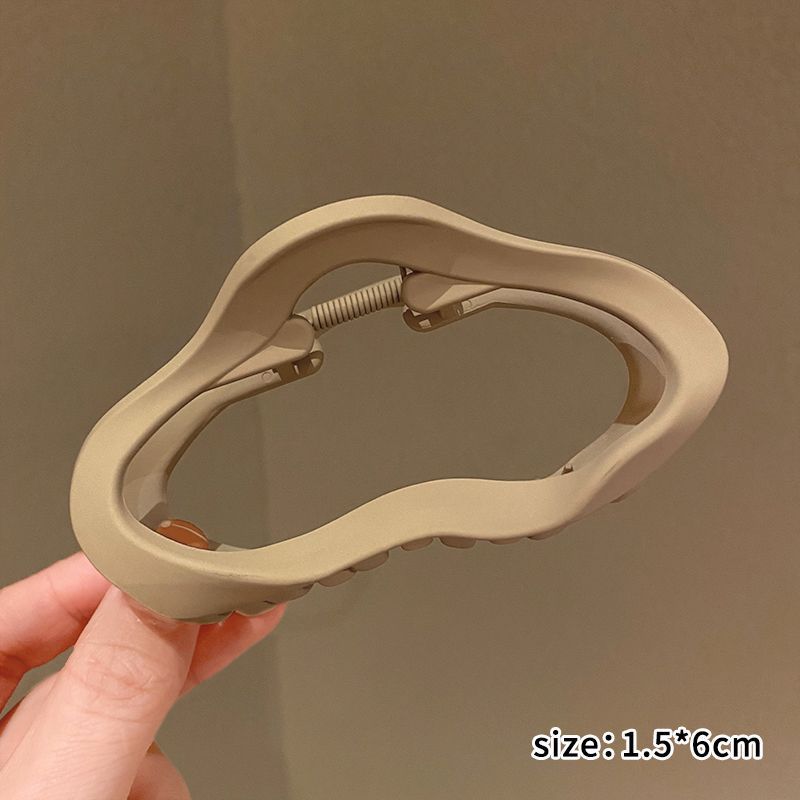 Casual frosted cloud gripper large women's new arrival hair clip on the back of the head shark clip elegant hairpin classy headwear