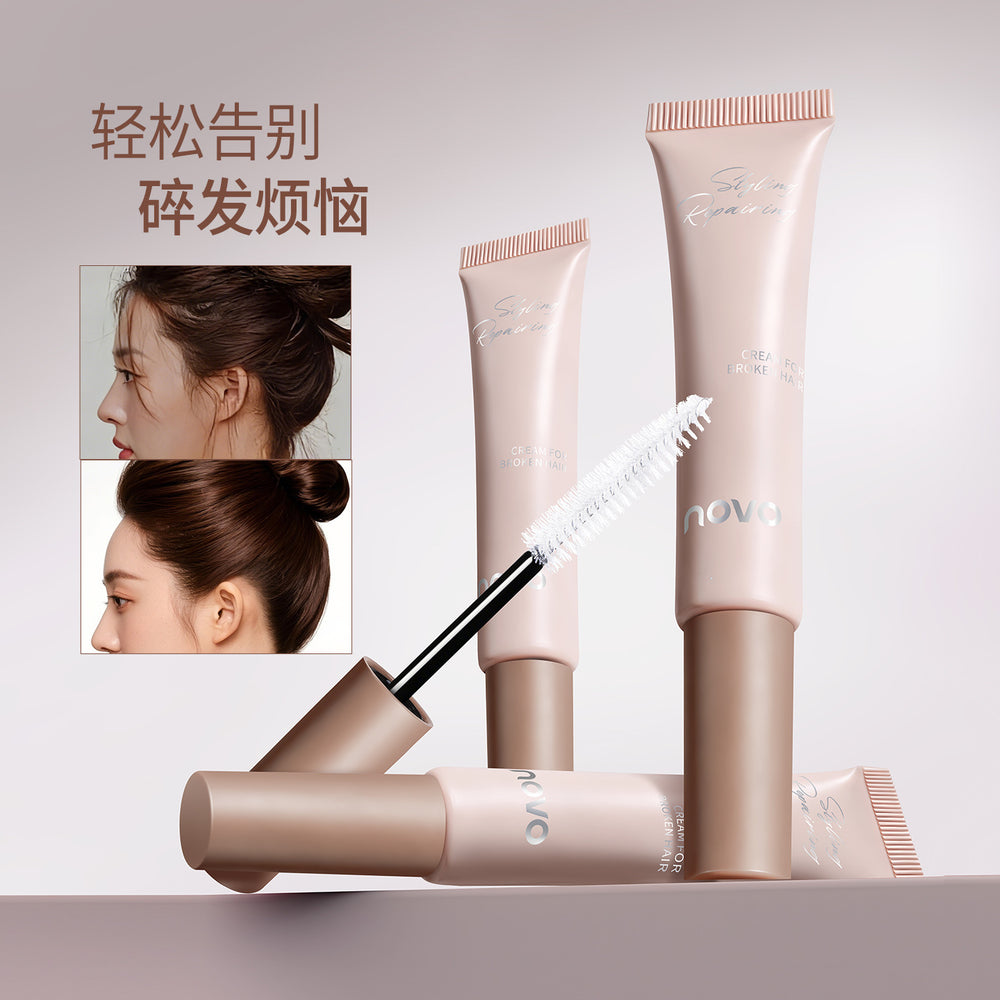 Novo hair finishing cream - anti-frizz, non-sticky, bangs volumizer, long-lasting hold, flyaway tamer