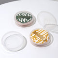 100 points powder puff box marshmallow air cushion puff storage box dust-proof portable large round transparent empty box