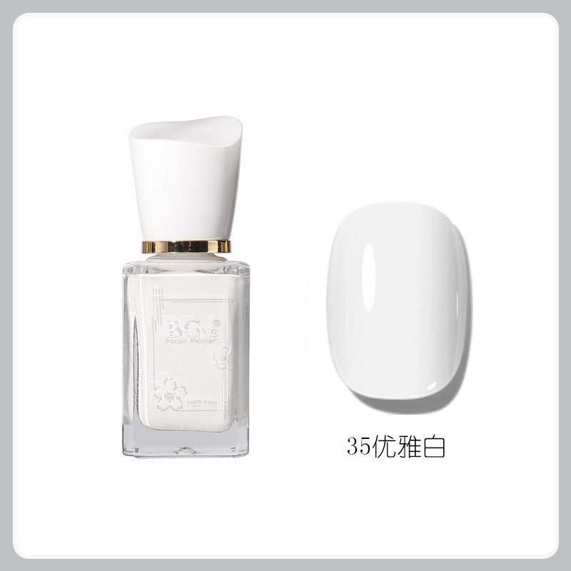 Oil-based nail polish, no-bake micro-gel, scented nail polish, long-lasting, quick-drying, nude color, non-peelable, nude color, sparkling nail polish