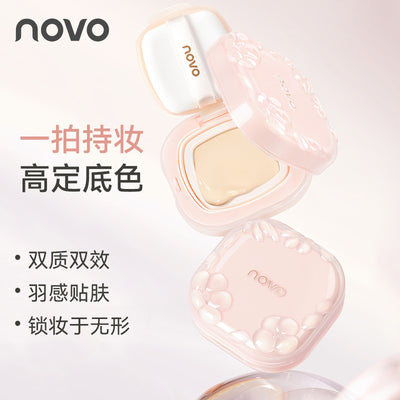 Novo soft focus long-wear cushion foundation - hydrating, seamless, oil-control, concealing, long-lasting, non-transfer, suitable for oily and dry skin