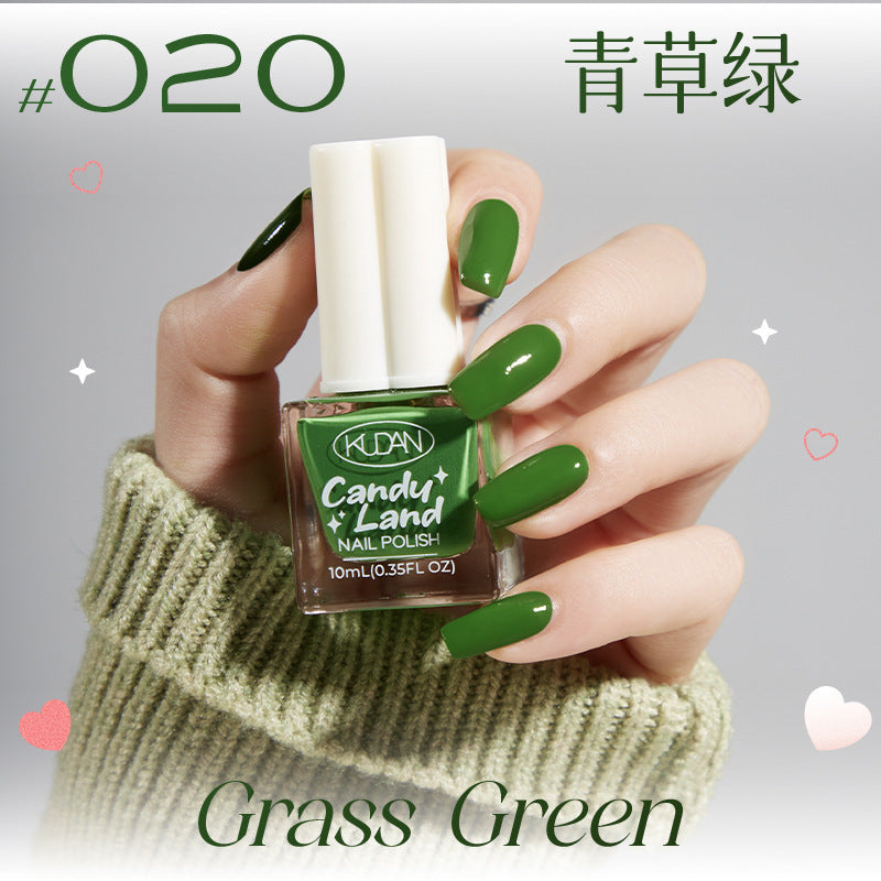Kudan nail polish no bake quick drying peelable light fragrance 10ml water-based nail polish new cross-border best selling 36 colors