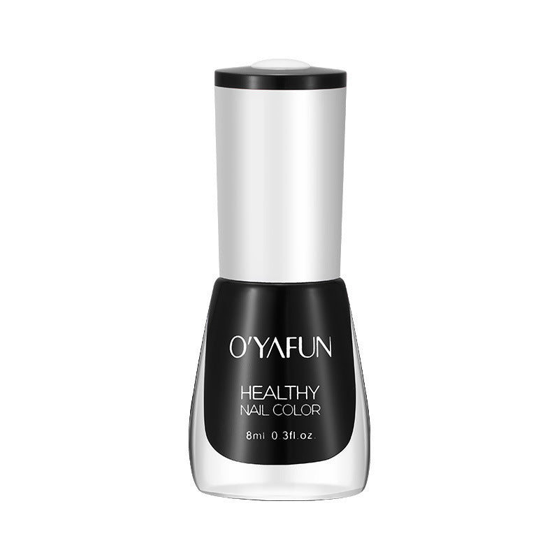 New ouyafei water-based nail polish, no baking required, quick-drying, peelable, 8ml, student-friendly clear top coat, wholesale