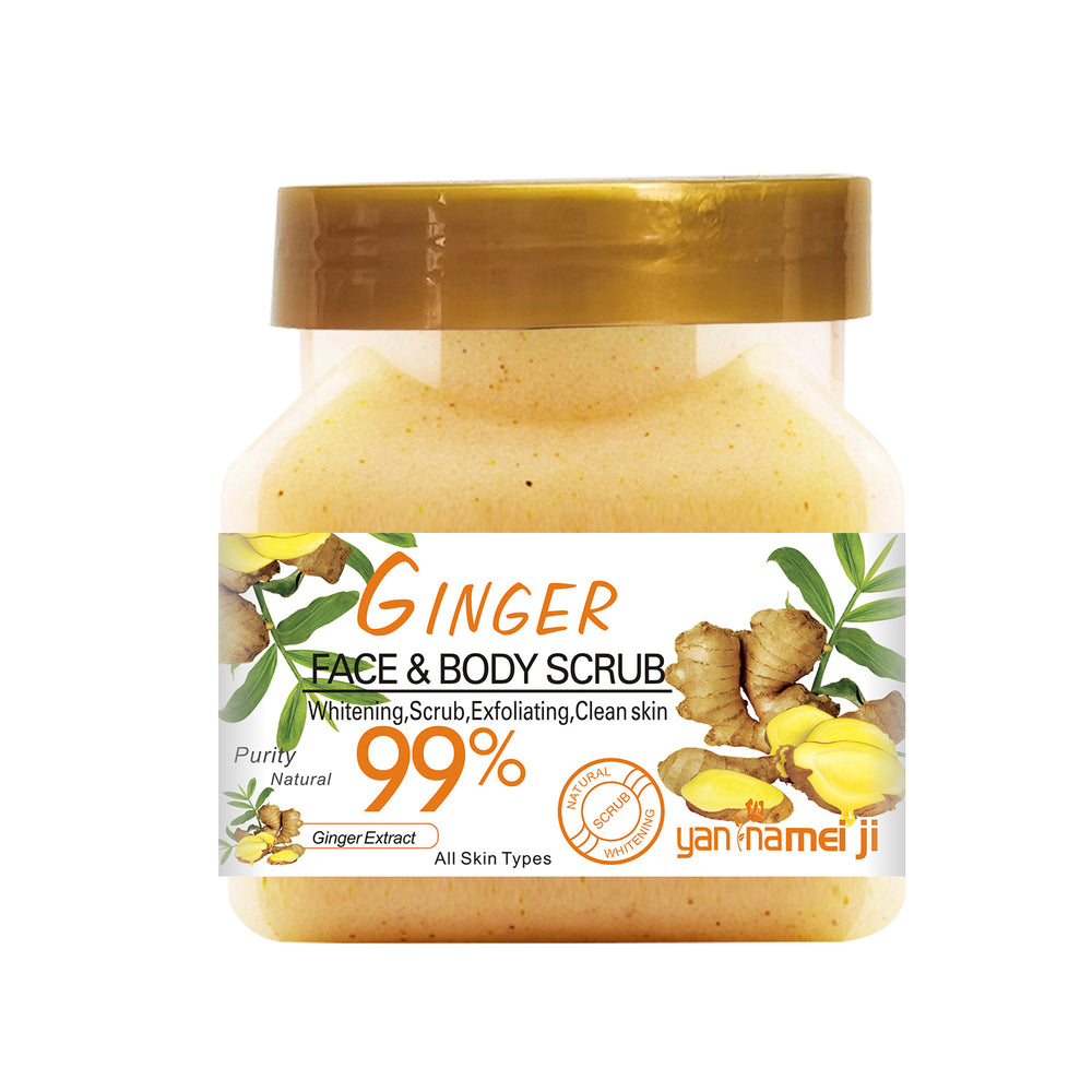 square bottle rice scrub to remove dead skin, clean fruit scrub to remove chicken skin, rose exfoliating cream 350g