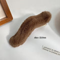 Plush duckbill clip dark brown-13cm