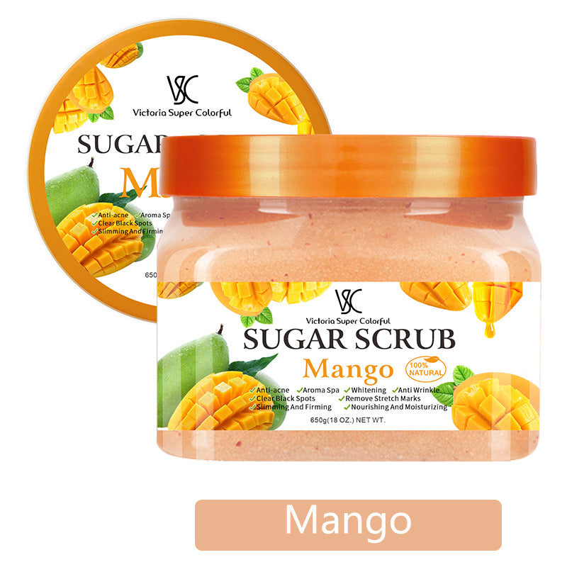 natural pure sugar scrub classy fruit fragrance bath rejuvenating moisturizing exfoliating bath salt body bath salt