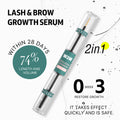 best-selling eyebrow and eyelash care solution, thick and long double-effect 2-in-1 eyebrow & lash serum