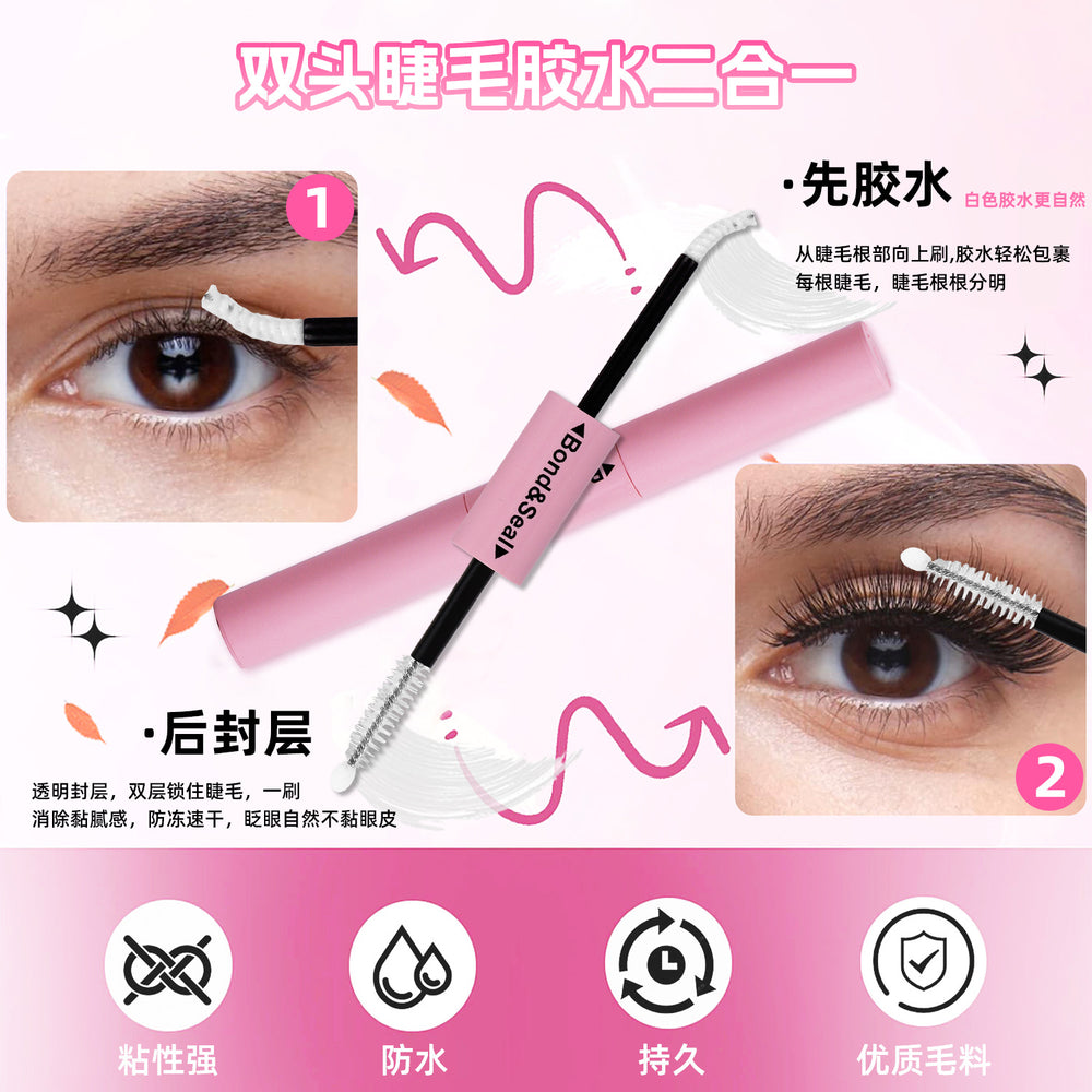 Export segmented fluffy false eyelashes fashiondiy thick chemical fiber single cluster glue style eyelash set soft hair