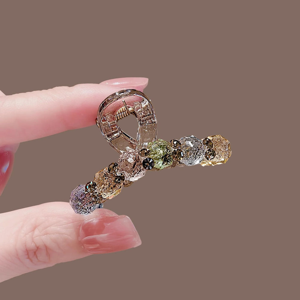 Casualeasiest for match rhinestone gripper female elegantfashion back of head half-tied gripper hair clip new arrivalkorean style side clip headwear