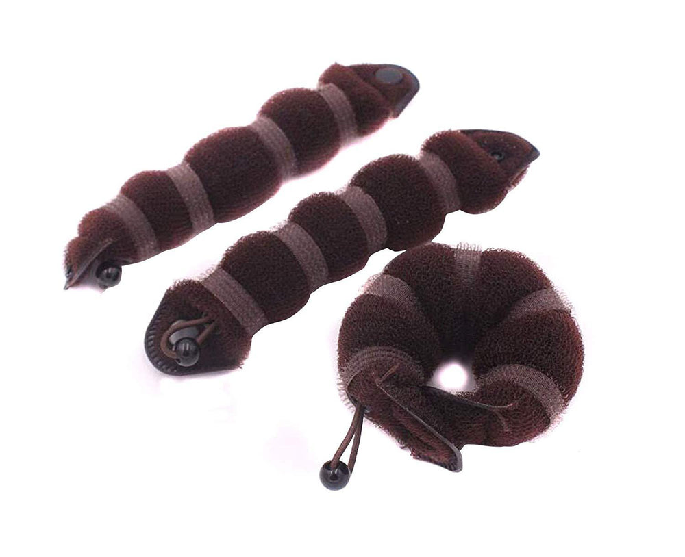hot-selling k-style headwear caterpillar hair styling tool donut flower bud hair braiding artifact ball head set