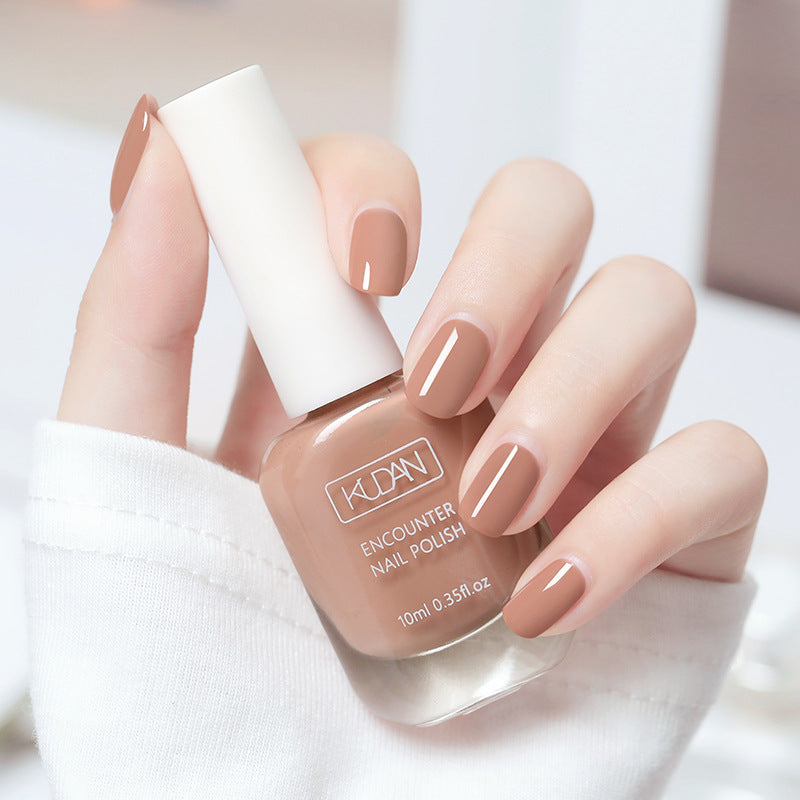 New white peelable water-based nail polish odor free, no baking, quick-drying, transparent top coat, student peelable nail polish