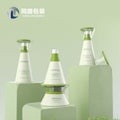Ready-to-ship skincare triangular frosted spray bottle 120ml, premium lotion/serum empty bottle, 50g cream/gel glass jar