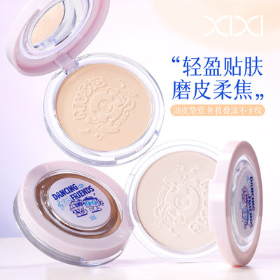 Xixi punk future soft focus powder set makeup oil control concealer no powder no makeup waterproof sweatproof honey powder