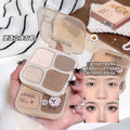 Jonbos embossed light and shadow quad contour palette - all-in-one sculpting, highlighting, and contouring set