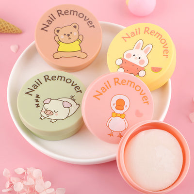 Bk new fruit scented 48-piece oil-based nail polish remover wipes, moisturizing nail polish remover cotton pads, cleansing cotton pads - wholesale box