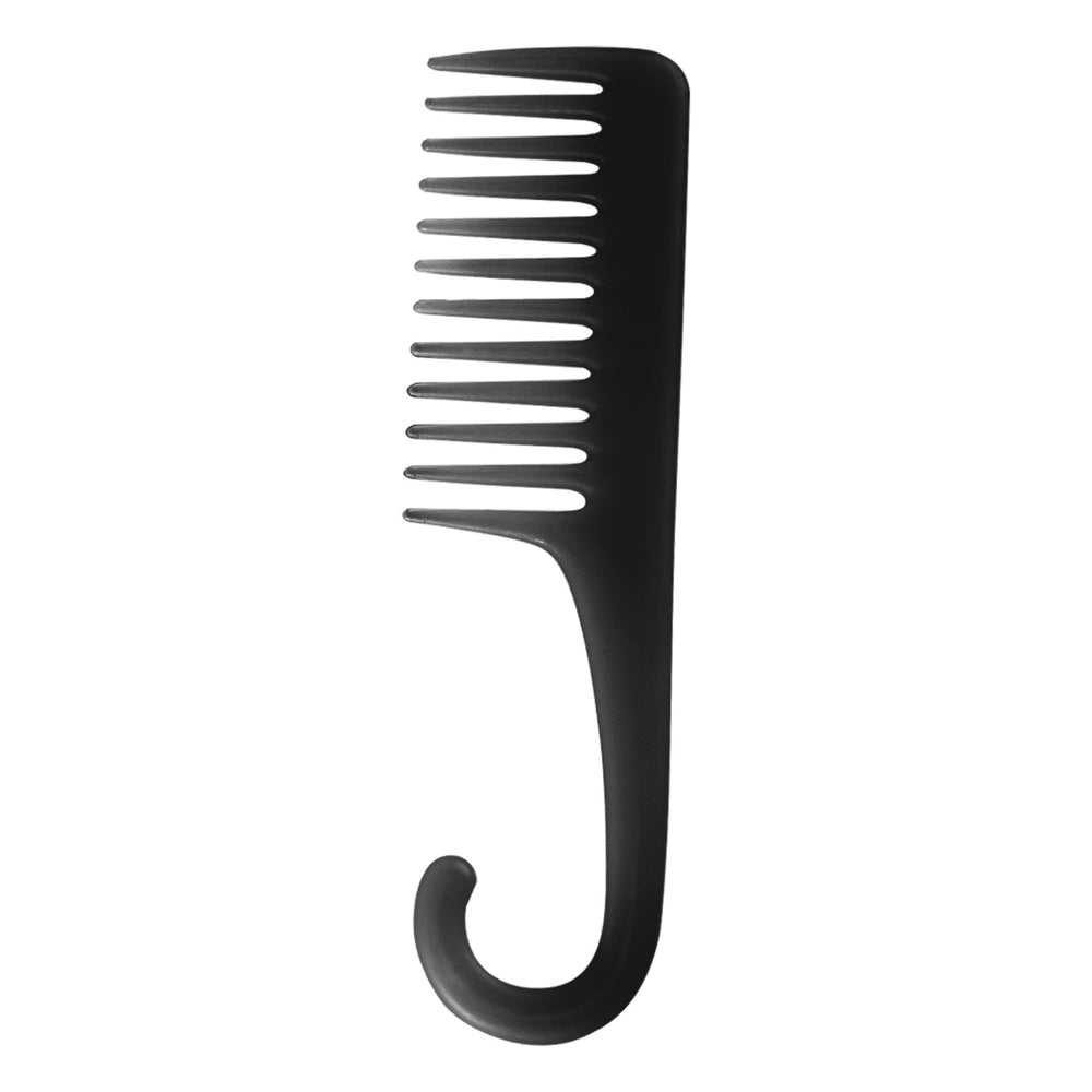 Colorful large curved comb long hair comb large tooth wide tooth curved hook parting comb men's women's for home plastic comb