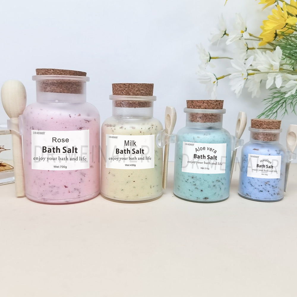 petal bath salt rose dried flower bath salt moisturizing scrub fine salt bath foot bath salt manufacturer wholesale