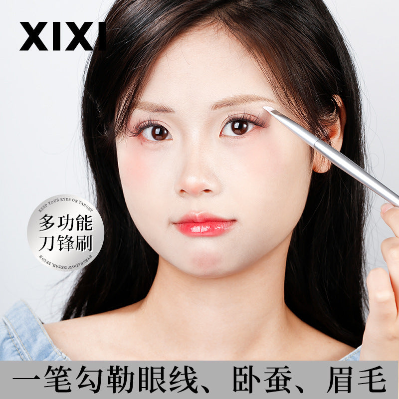 Xixi light feather blade brush eyebrow brush angled makeup brush face eyelids down to silkworm refresh novice beginner tool