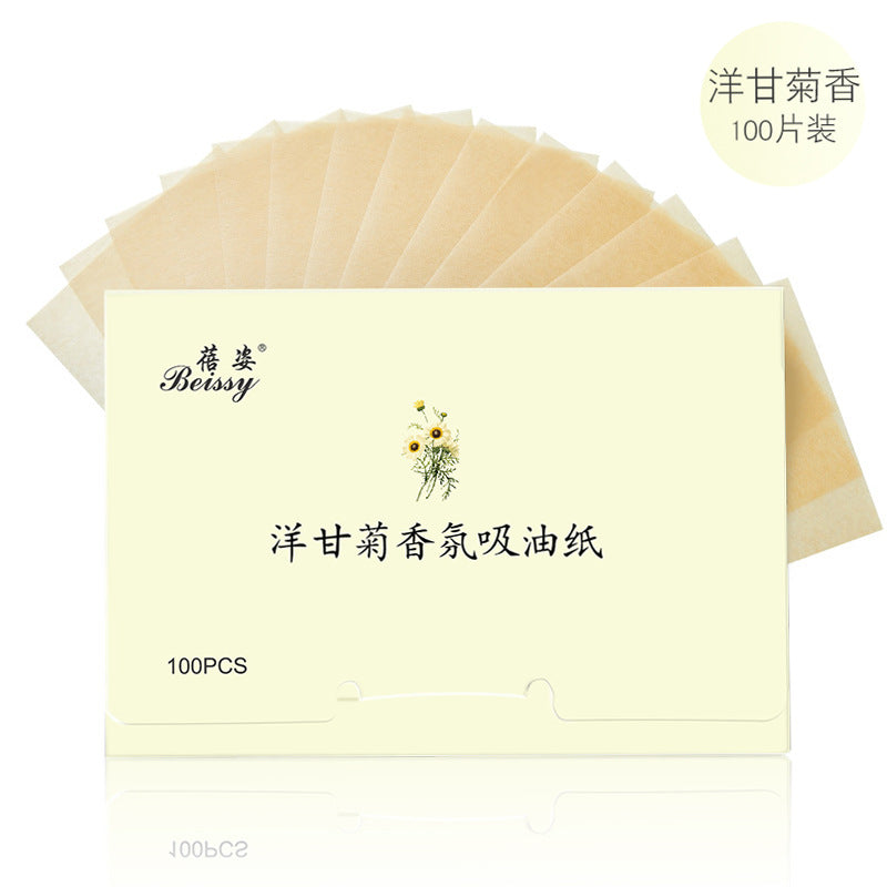 Oil-absorbing paper facial women's portable extraction refreshing makeup oil control men's and women's facial oil removal paper linen glossy in stock