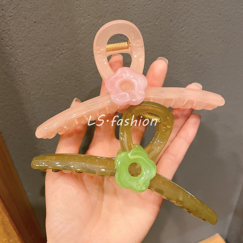 Extra large 13cm flower hair clip shark clip grab clip elegant hair clip for large hair volume on the back of the head hair clip hair clip