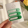 Ins style candy color hair clip sweetgirlcolorful seamless clip female side clip duckbill clip bb clip bangs headwear