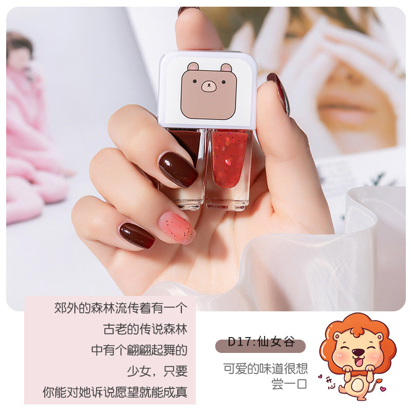 New arrival no-bake gemini water-based peelable transparent nail polish nail polish suitnail polish