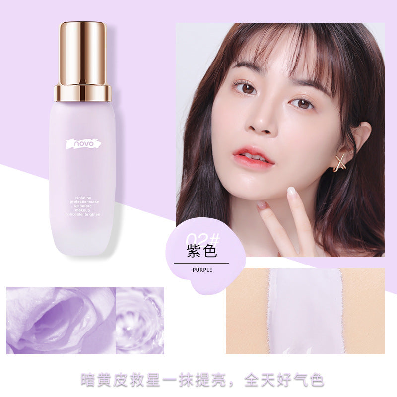 Novo silky smooth hydrating & correcting primer - perfect for dry skin, creamy complexions, oil control, moisturizing, concealing, and brightening - makeup base