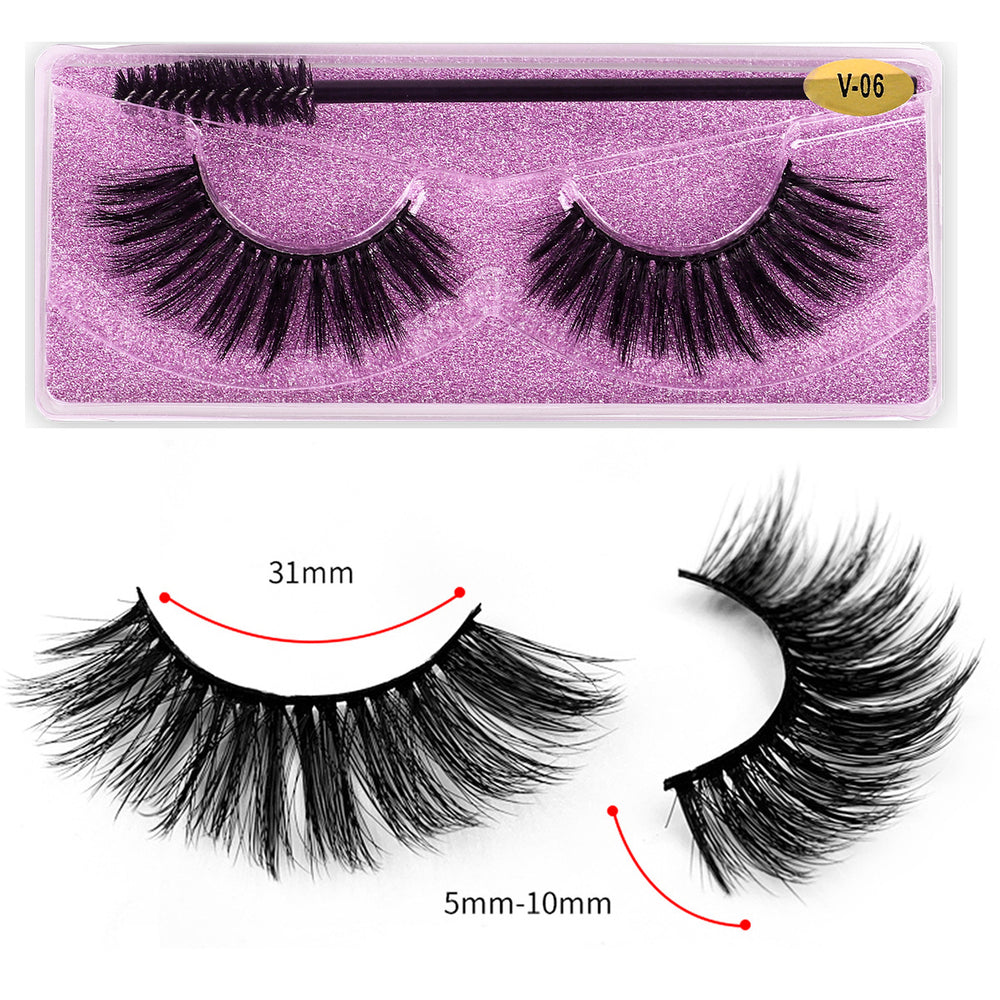 fashion fake eyelashes suit slim cross thick imitation mink eyelashes one-piece fashion style