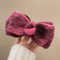 Fabric knittingbows hairpin korean style sweeteasiest for match back of head clip niche styleclassy hair accessories headwear for women