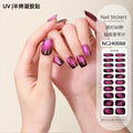 Zhengxiang customized gel manicure stickers korean uv semi-baked semi-cured nail stickers cross-border gradient manicure stickers wholesale