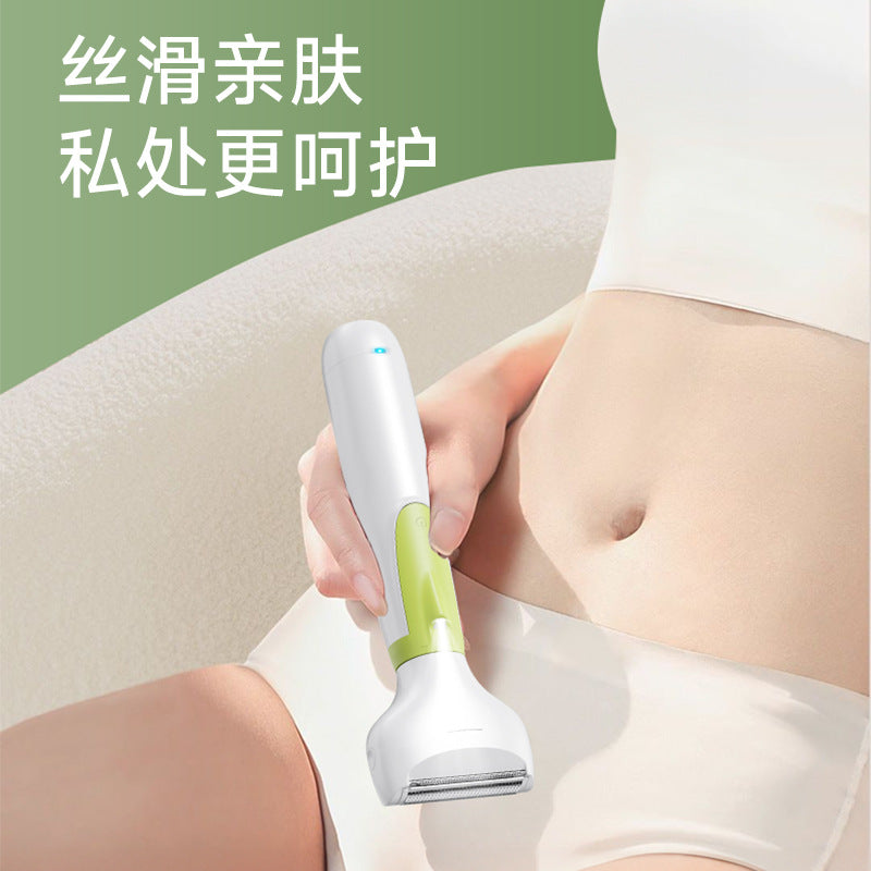 Electric epilator for women's intimate area hair removal - 5-in-1 device for underarms, legs, nose, and more