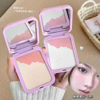 Gege bear clear and brightening blush powder combination waterproof oil control long-lasting makeup nature contouring all-in-one palette