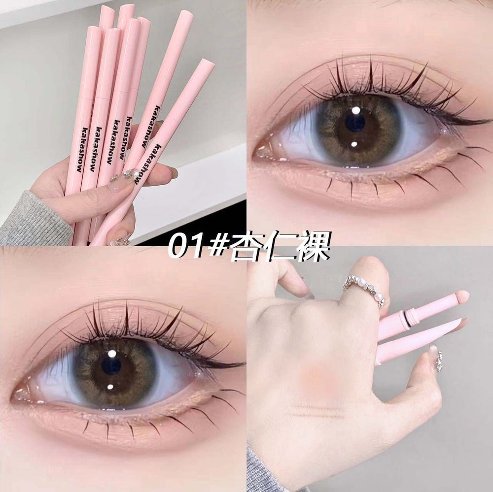 Kakashow double-ended under-eye brightening pen - waterproof, sweat-proof, smudge-proof, for highlighting and defining the under-eye area, doubles as an eyeshadow stick