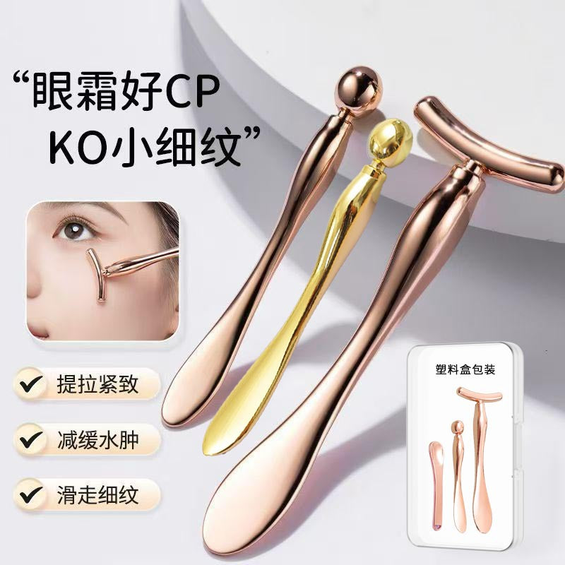 Factory direct metal eye cream spoons - cosmetic beauty tools - zinc alloy eye cream applicators - facial massage sticks