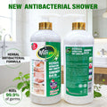 natural herbal antibacterial shower gel 1000ml, gentle exfoliation, visible skin improvement in 7 days shower gel