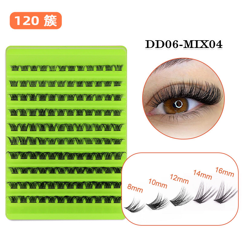 false eyelashes set box european and american thick 30p-100p combination curling eyelashes glue style penglai factory