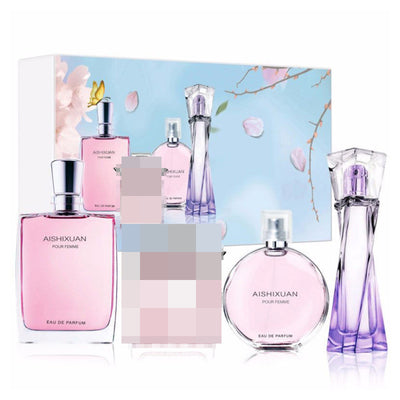 Aishixuandai new arrival classic women's four-piece perfume long-lasting fragrance elegant fresh floral and fruity fragrance perfume