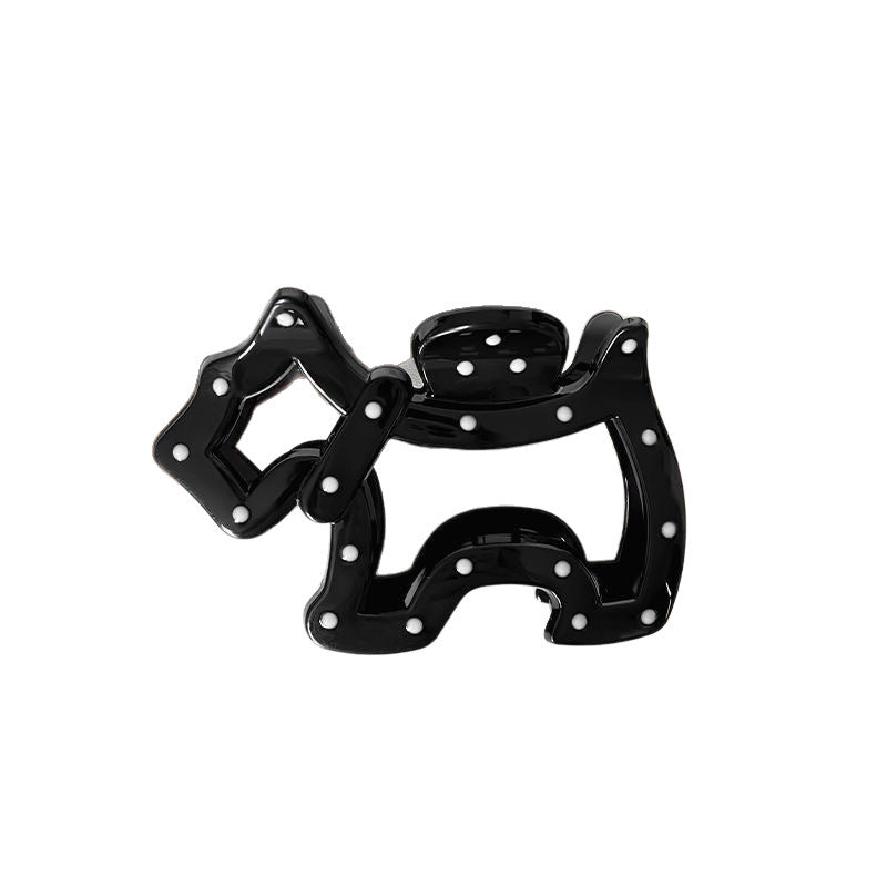 New casual hair clip elegant gripper extra large hair volume shark clip cartoon puppy biscuit headgear